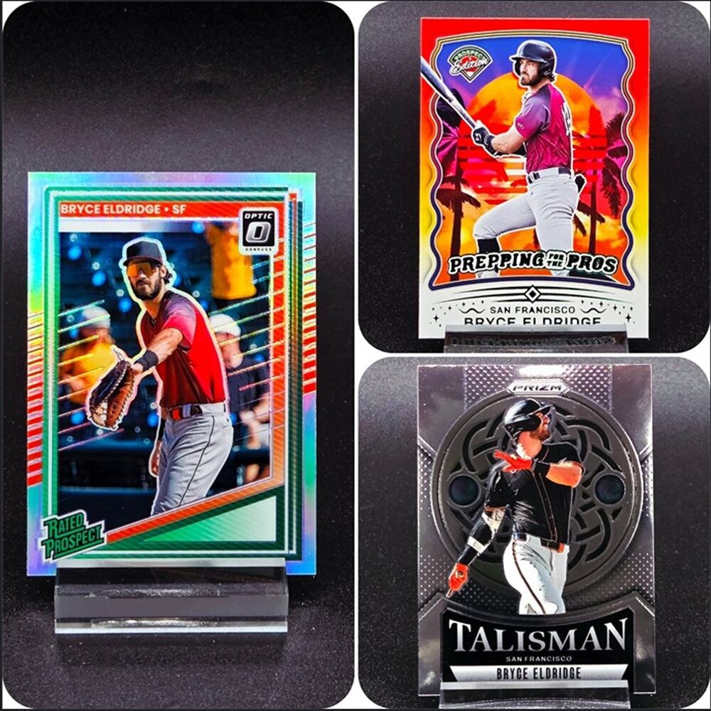 Bryce Eldridge Prepping Green Talisman Silver Prizm Giants Top Prospect